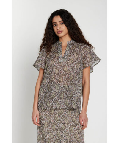 Alternative view of Heartmade - 427HM Terina Blouse – Rose Paisley Print