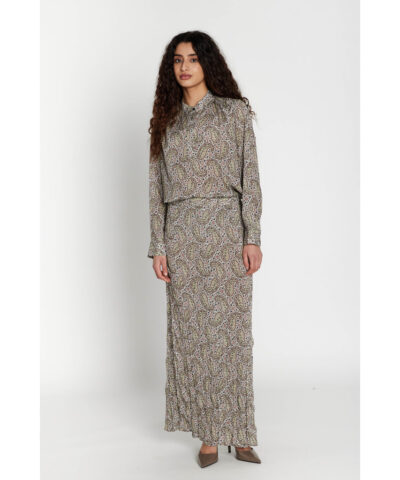 Alternative view of Heartmade - 651HM Sican Maxi Skirt – Rose Paisley Print