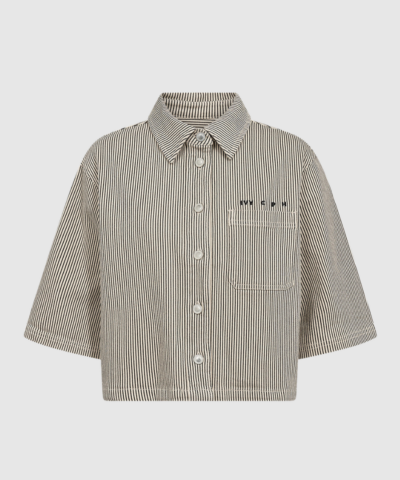 IVY ‑ Uta Oversize Shirt – Black Sailor Stripe