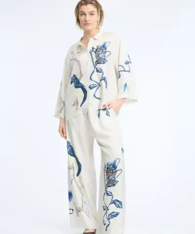 Alternative view of MUNTHE - Fabert Pants – Print Creme