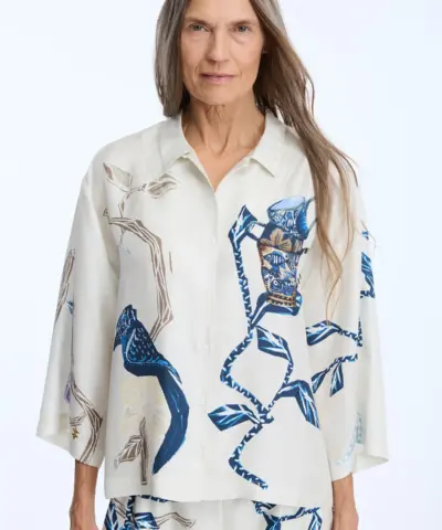Alternative view of MUNTHE - Nancie Top – Print Creme