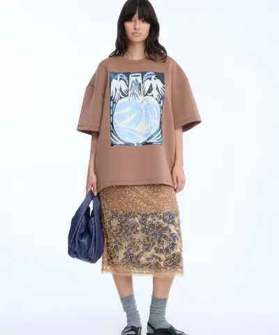 Alternative view of MUNTHE - Naploi Jersey – Caramel
