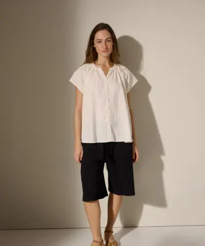 Alternative view of Moshi Moshi Mind - Flow Top Dobby – Off White