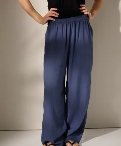 Alternative view of Moshi Moshi Mind - Life Pants Linen – Sea Blue