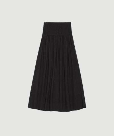 Malou Skirt Linen fra moshi moshi mind er en let, multifunktionel midi‑nederdel i hør‑ og viskoseblanding med elastisk smock‑talje. Nederdelen kan styles på flere måder og er perfekt til både hverdag og sommer. Find Malou Skirt hos Merci Give.