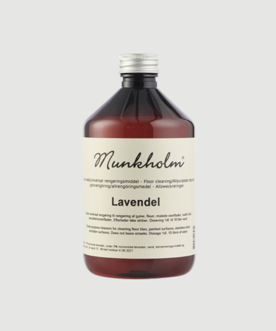 Miljørigtigt rengøringsmiddel til gulvvask med frisk og behagelig duft af lavendel. Effektiv mod snavs og skidt og skaber en ren og rolig atmosfære i hjemmet. Find Rengøringsmiddel Lavendel hos Merci Give.