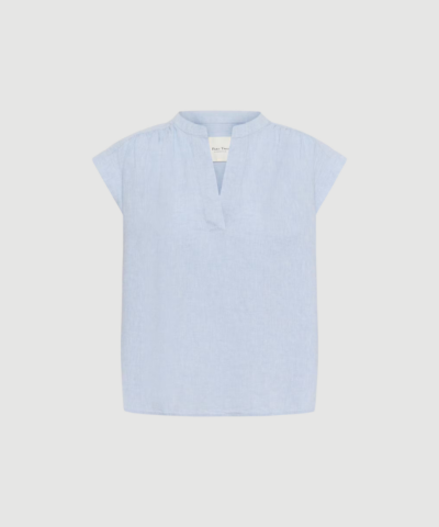 Part Two - BettinaPW Bluse – Light Blue Chambray
