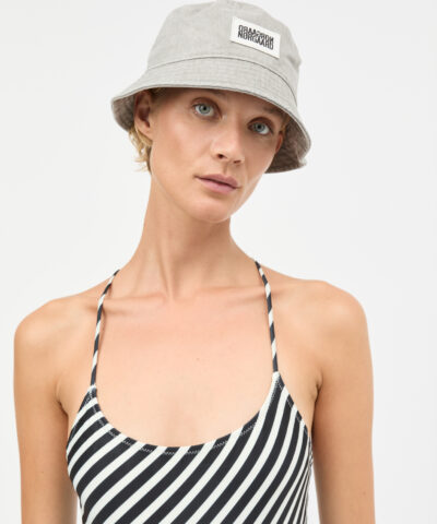 Alternative view of Mads Nørgaard - Washed Cotton Twill Bucket Hat – Grey Melange