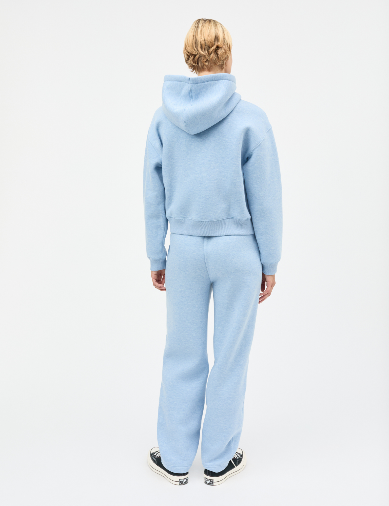 Mads Nørgaard - Standard Sweat Iggy Pants – Light Blue Melange - Billede 3