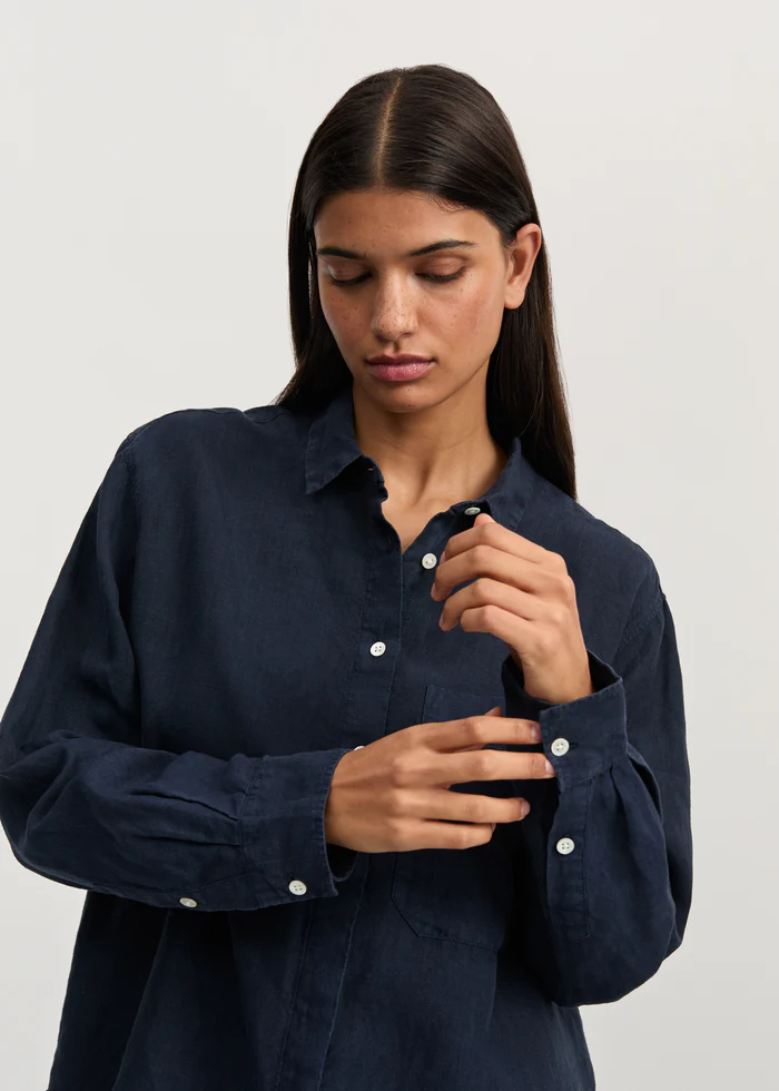 Aiayu - Lynette Linen – Navy - Billede 4