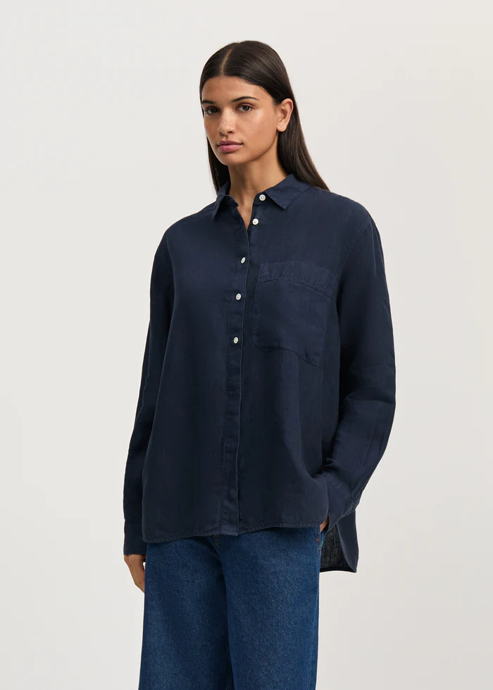 Aiayu - Lynette Linen – Navy - Billede 2