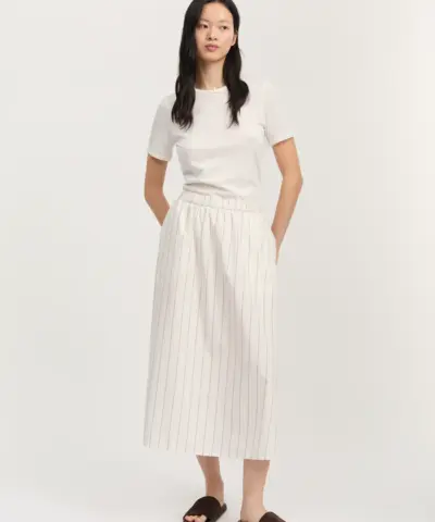 Alternative view of Aiayu - Skirt Champetra - Mix Merlot