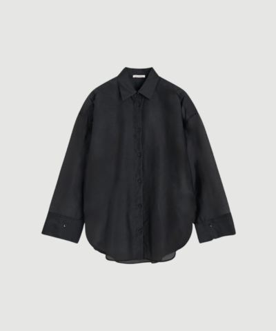 By Malene Birger - Derris Silk Organza Shirt - Black