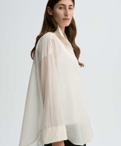 Alternative view of By Malene Birger - Derris Silk Organza Shirt - Soft White