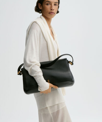 Alternative view of By Malene Birger - Lelou Leather Shoulder Bag - Sort