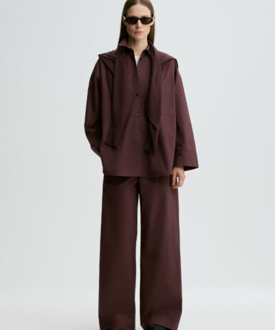 Alternative view of By Malene Birger - Milena Pants – Aubergine