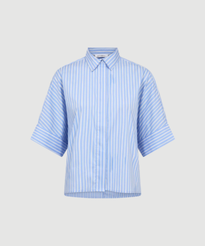 Co’Couture - KaioCC Stripe SS Shirt – Pale Blue