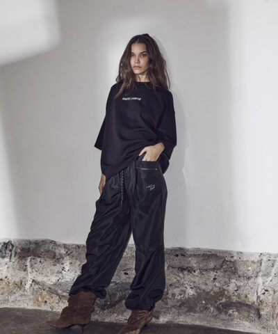 Alternative view of Haute L’Amitié - Back Print Studio SS Sweat – Black