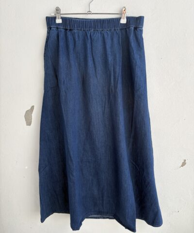 Alternative view of Frau - Melbourne Ankellang Denim Nederdel – Clear Blue Denim