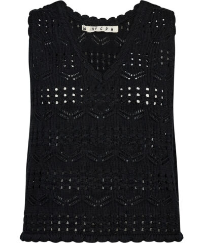 Alternative view of IVY ‑ Breeze Crochet Top V‑neck - Sort