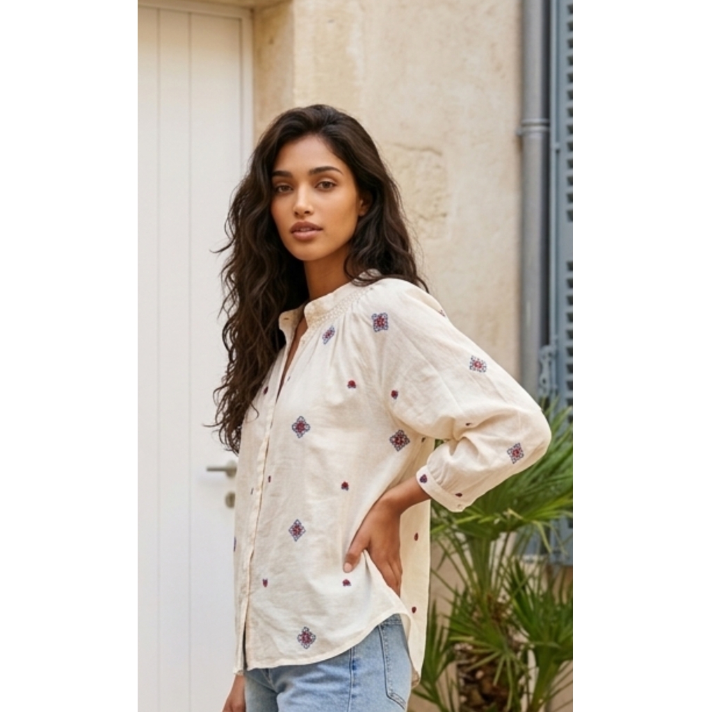 Lecoco - Isadora Shirt – Off White - Billede 2