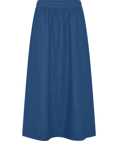 Alternative view of Frau - Melbourne Ankellang Denim Nederdel – Clear Blue Denim
