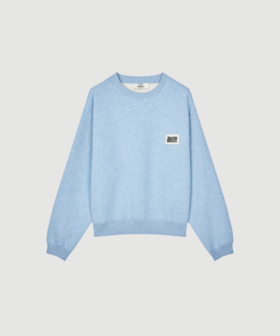 Mads Nørgaard - Standard Taylor Sweatshirt – Light Blue Melange