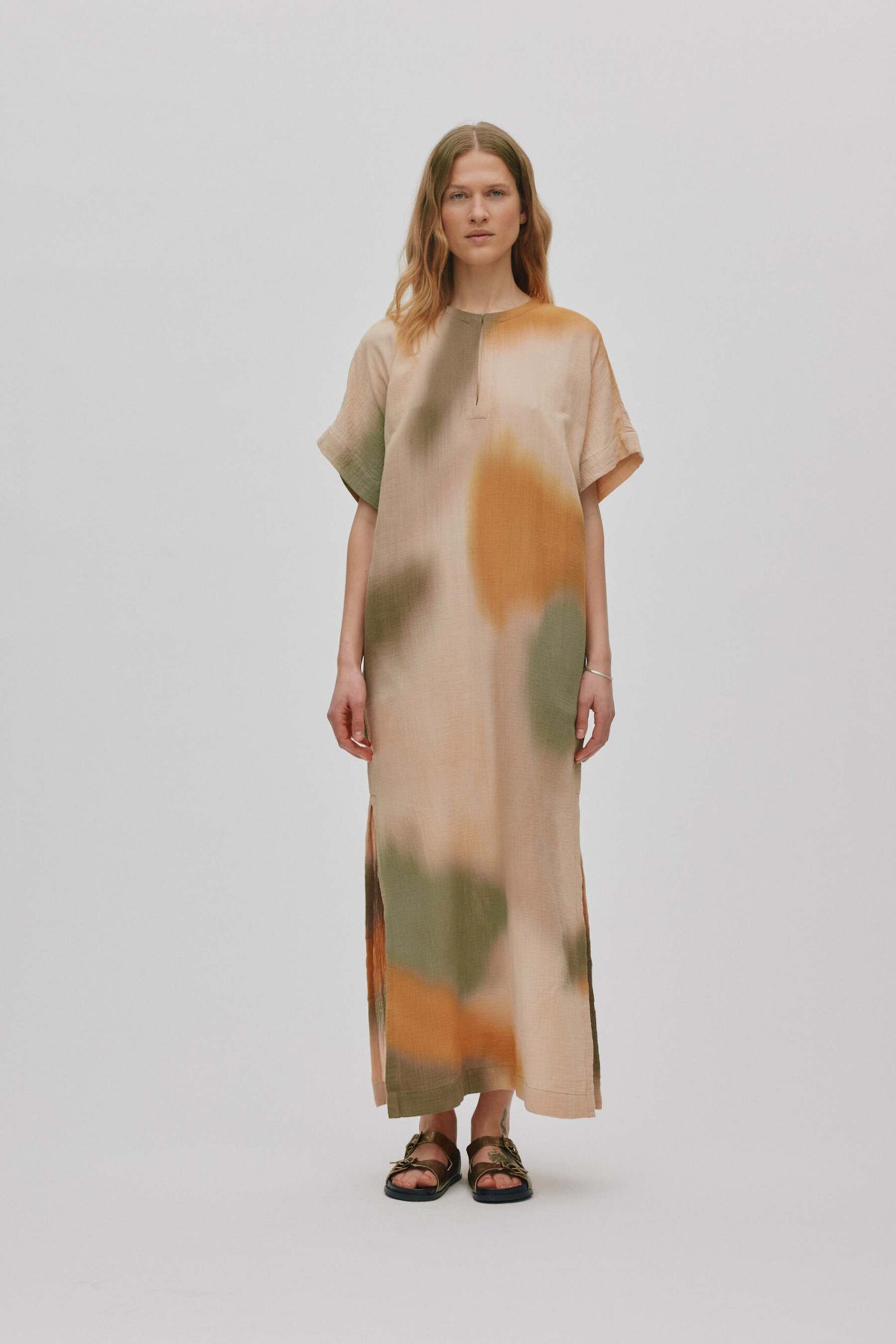 Rabens Saloner - Inza Water Color Column Dress – Dessert Combo - Billede 3