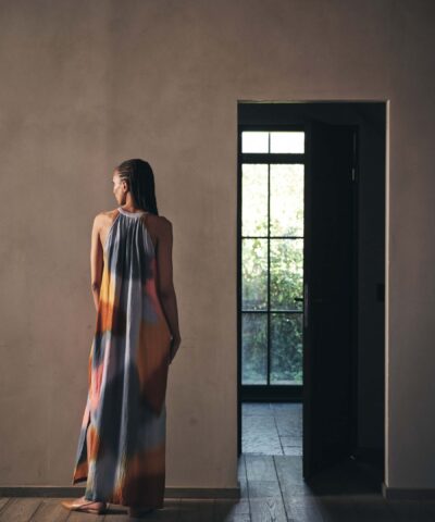 Alternative view of Rabens Saloner - Malaia Water Color Button Front Dress – Sunset Combo