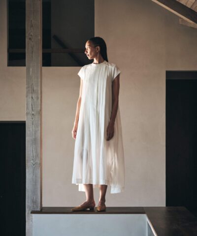 Alternative view of Rabens Saloner - Taya Multi Layer Long Dress – Bone