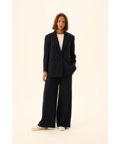Alternative view of Rue de Tokyo - Corella Solid Tailoring Blazer – Navy