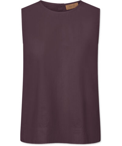 Alternative view of Rue de Tokyo - Sharrem Gmtd Poplin Blouse – Plum Purple