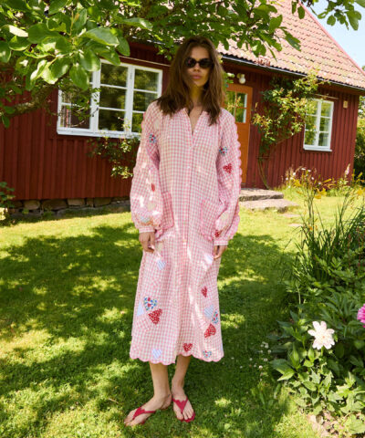 Alternative view of Sissel Edelbo - Kamal Dress – Pink Checks