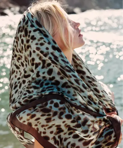 Alternative view of Beck Söndergaard - Leola Taby Sia Scarf - Aqua Gray