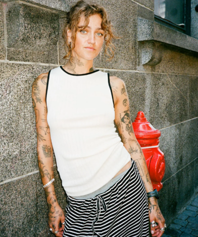 Alternative view of Nørgaard Paa Strøget - NPS Tank Top – Ecru / Black