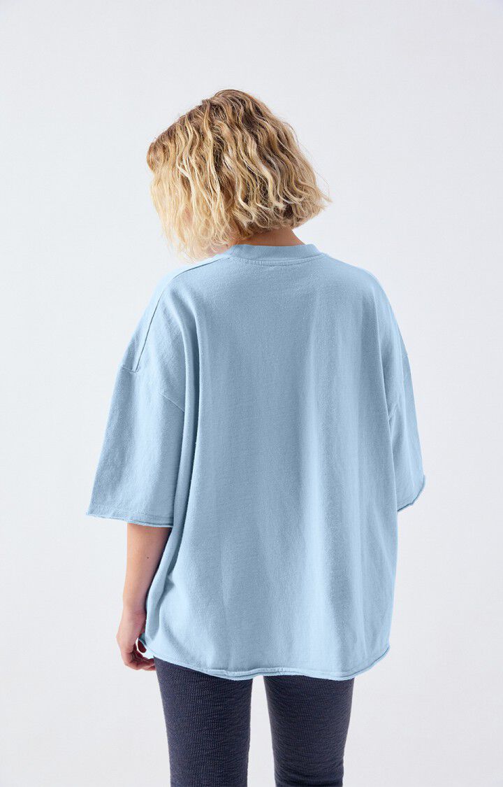 American Vintage - Afoma T‑shirt – Blue Vintage Splash - Billede 4