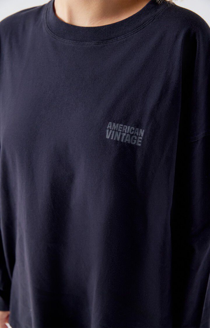 American Vintage - Gixy T‑shirt – Noir (Black) - Billede 4