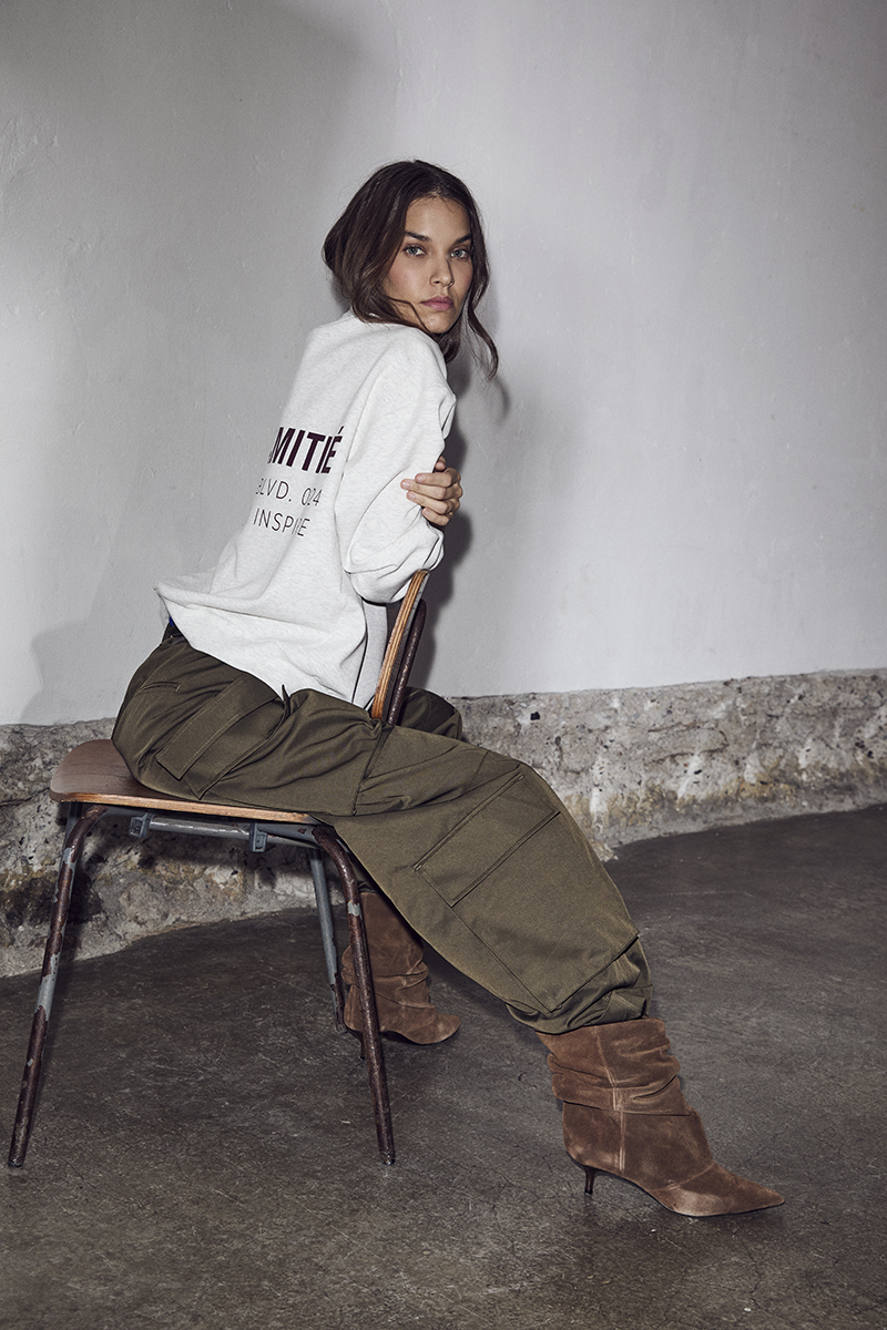 Haute L’Amitié - Back Print Studio Sweat – Pearl Melange - Billede 2