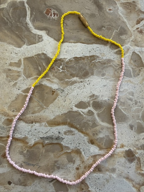 Annavii – Ana halskæde – Rosa/Yellow - Billede 2