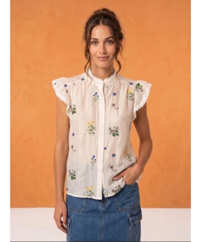 Alternative view of Lecoco - Elsa Top – White