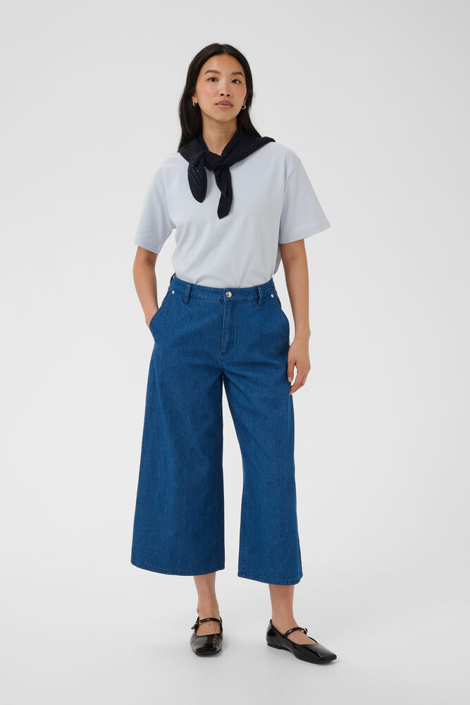 Part Two – AnnePW T‑Shirt – Gray Dawn / Blue - Billede 3