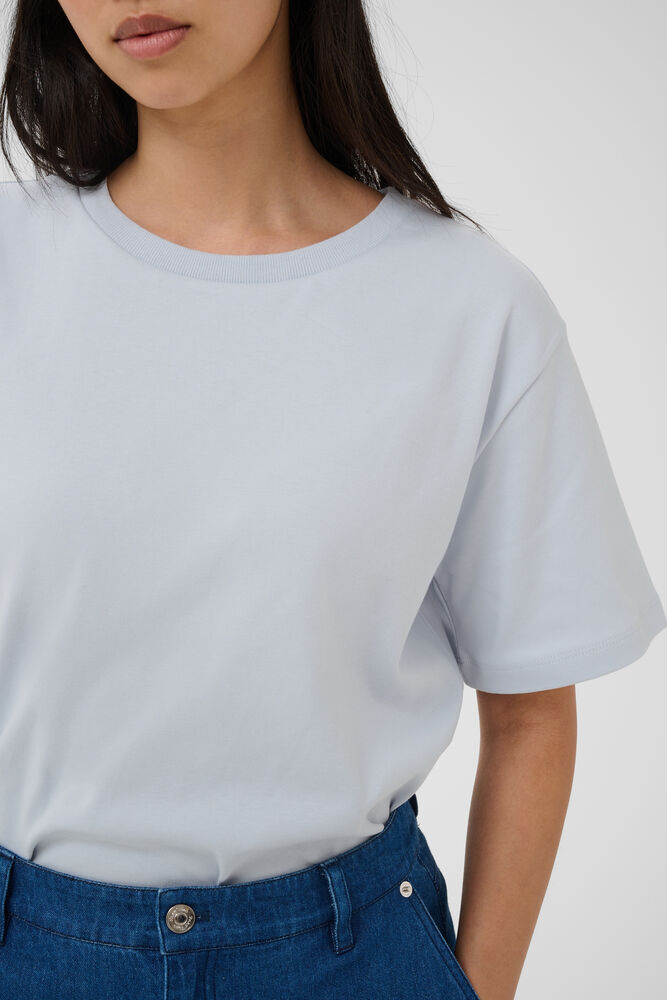 Part Two – AnnePW T‑Shirt – Gray Dawn / Blue - Billede 5