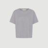 AnnePW T‑Shirt fra Part Two i Medium Grey Melange er en klassisk T‑shirt i økologisk bomuld med loose fit og meleret grå farve. En komfortabel og stilren basis til hverdagsbrug.