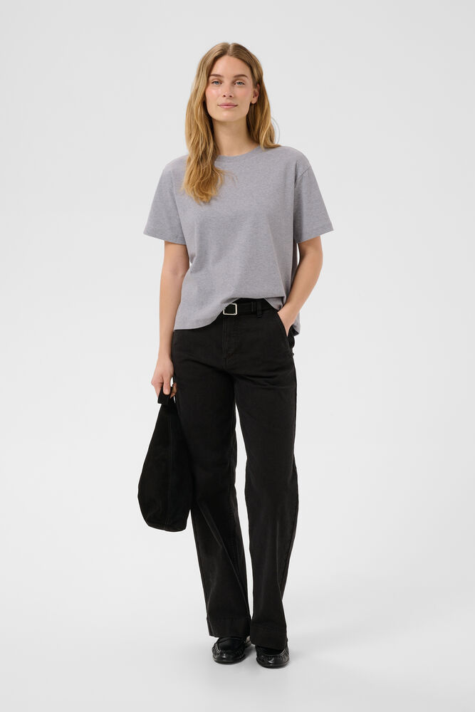 Part Two - AnnePW T‑Shirt – Medium Grey Melange - Billede 5