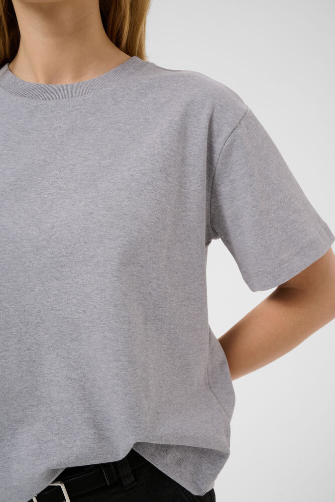 Part Two - AnnePW T‑Shirt – Medium Grey Melange - Billede 3