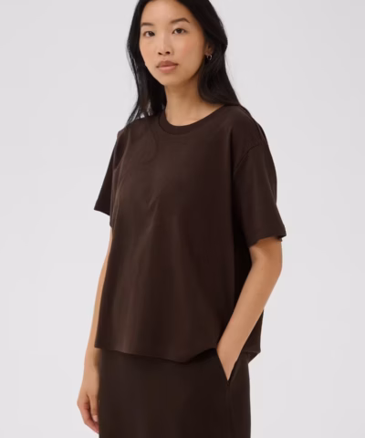 Alternative view of Part Two - AnnePW T‑Shirt – Mole / Brown