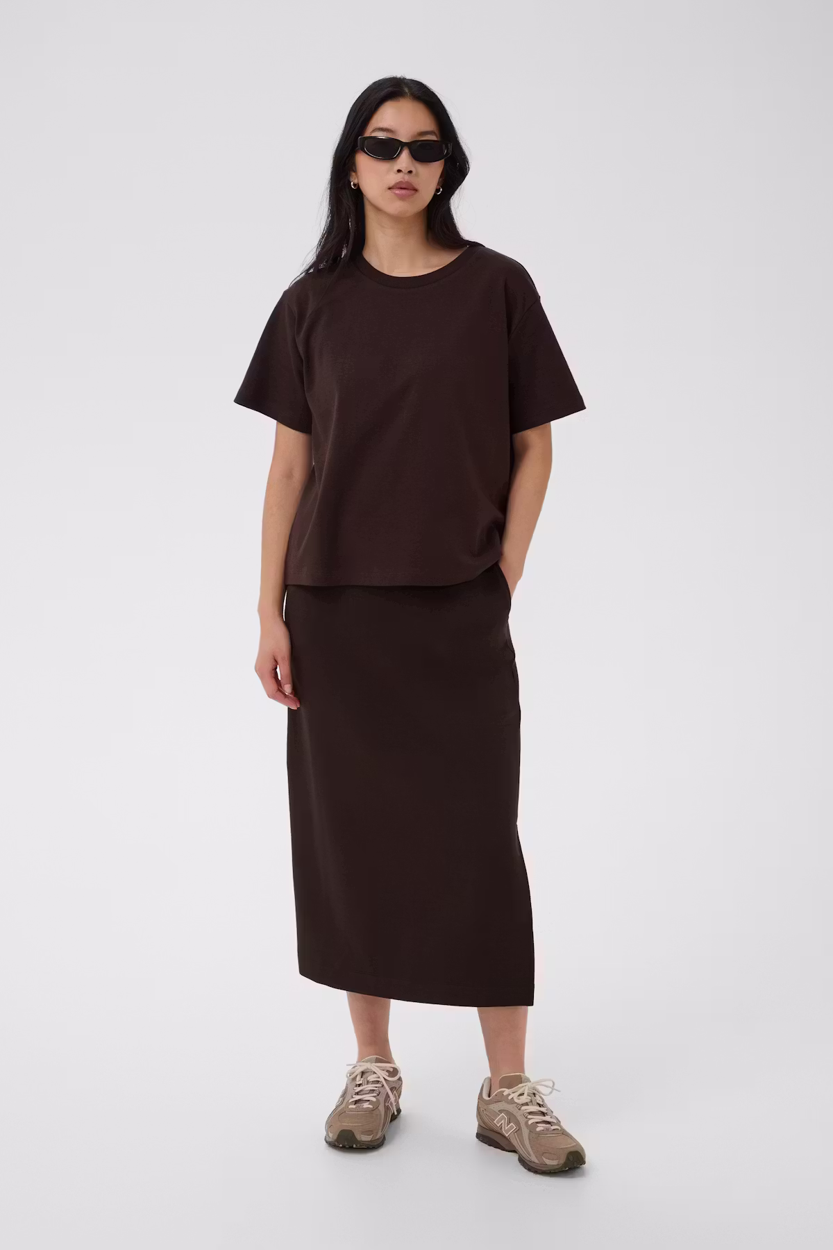 Part Two - AnnePW T‑Shirt – Mole / Brown - Billede 5