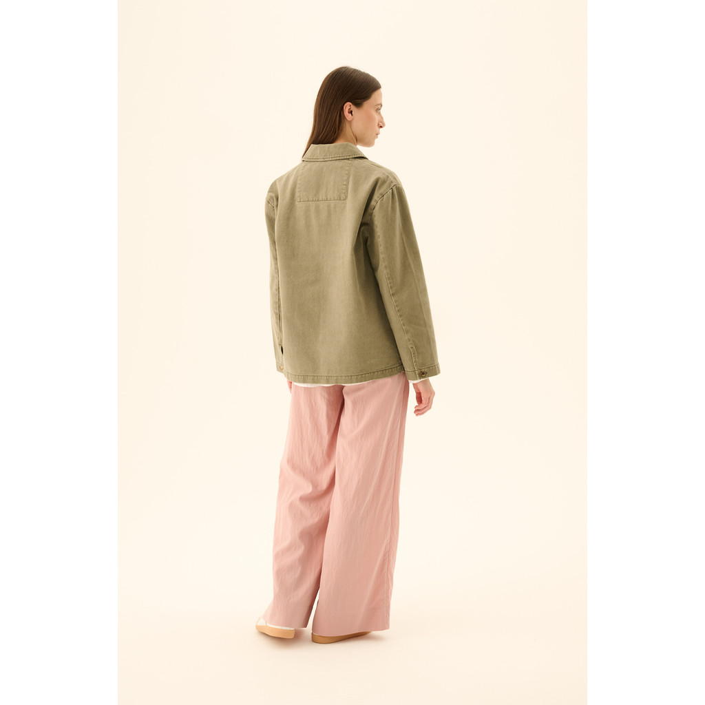 Rue de Tokyo - Cameron Faded Twill Jacket – Sage Green - Billede 4