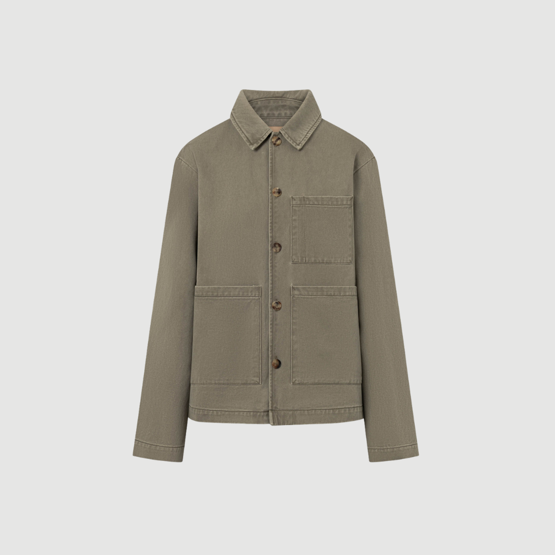 Rue de Tokyo - Cameron Faded Twill Jacket – Sage Green