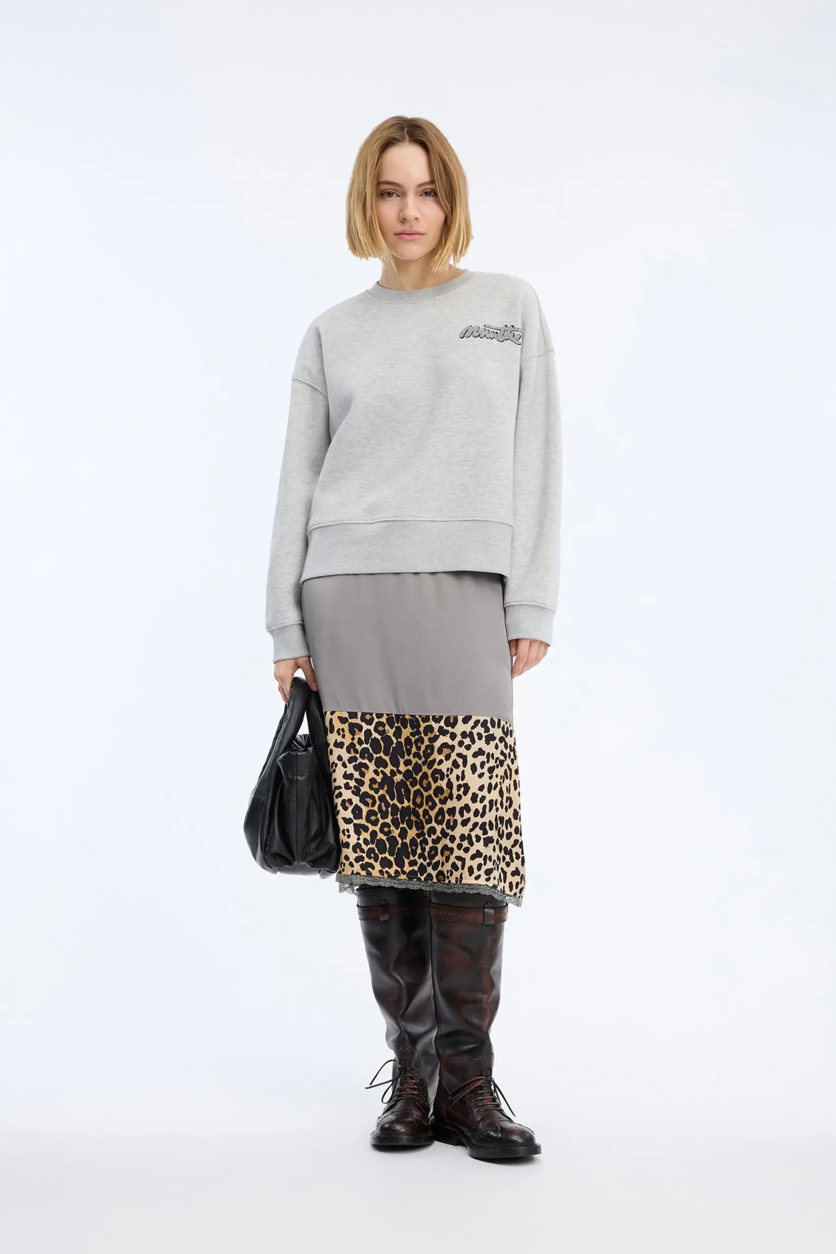Munthe - Veptun Sweat - Light Grey - Billede 5